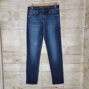 American eagle distressed super stretch skinny